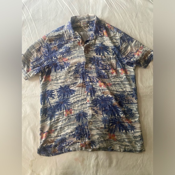 Faherty men’s Top button down Hawaiian shirt size M - Picture 1 of 9